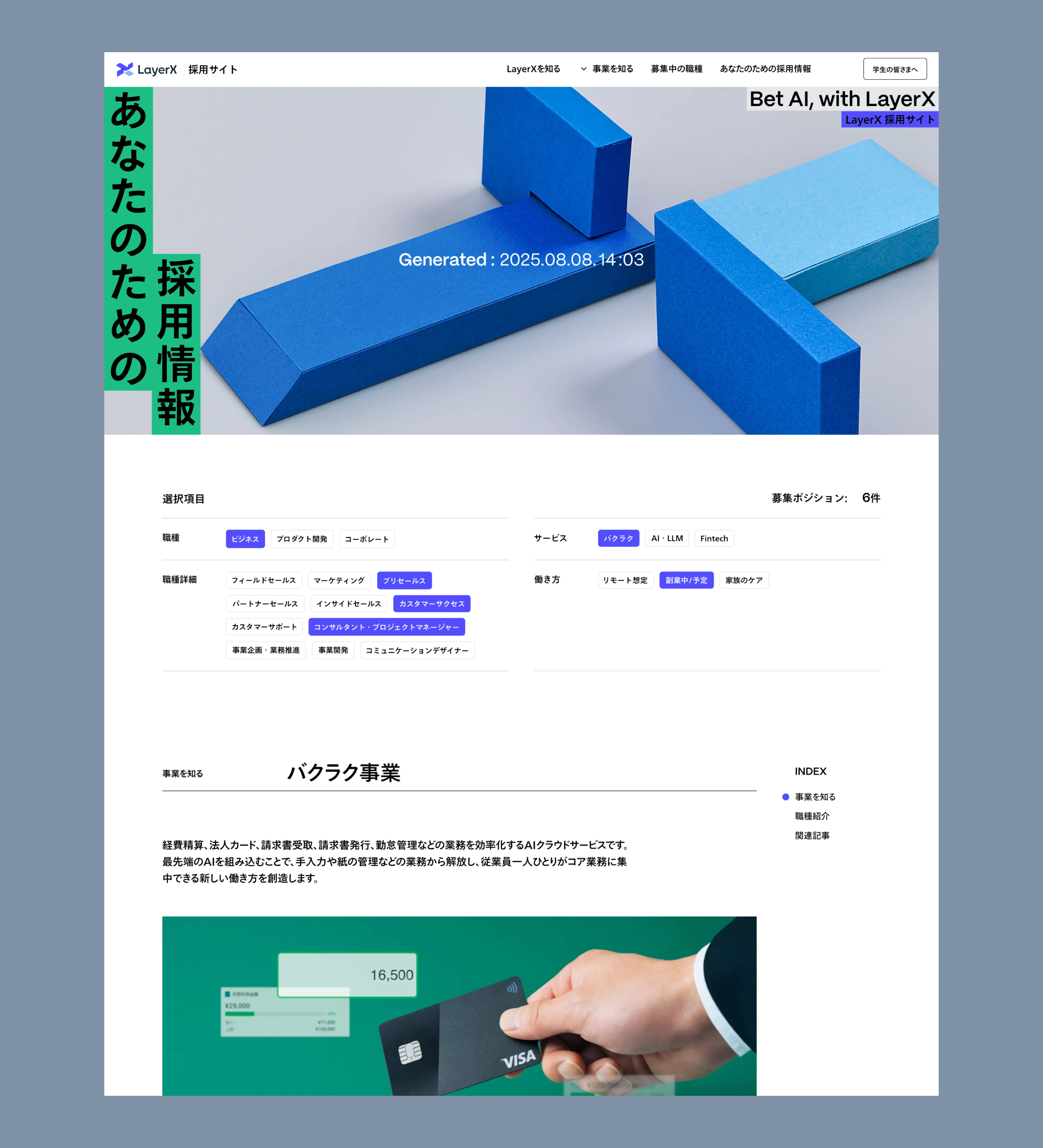 LayerX 採用サイト - 3
